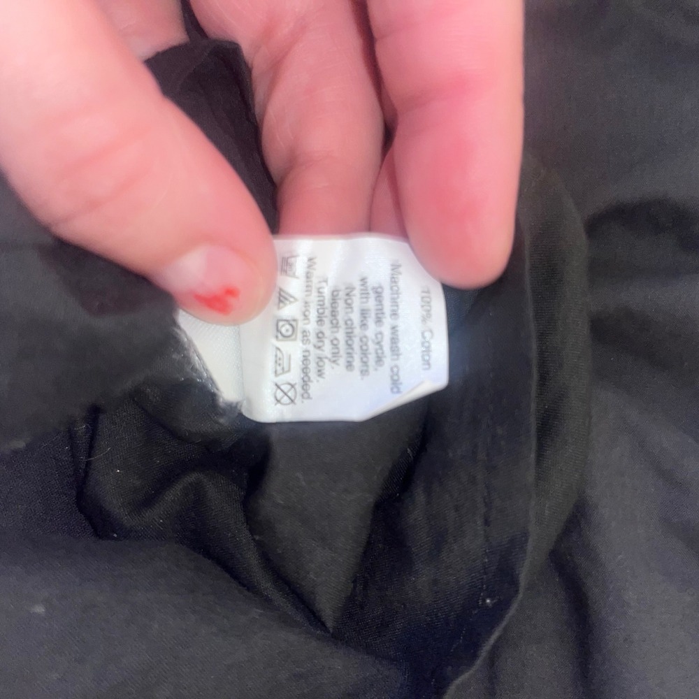 Madewell Black Eyelet Cotton Midi Skirt A2714 Size 2 - Picture 5 of 5